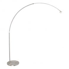 Steel-colored floor lamp / arc lamp Sparkled Light 7268ST without shade