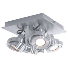 Ceiling spotlight Quatro 7552ST Steel