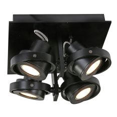 Ceiling spotlight Quatro 7552ZW Black