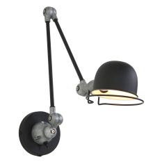 Wandlamp Davin 7656ZW Zwart met kleine fitting E14