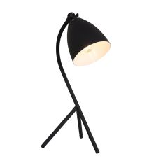 Black table lamp Lina 7676ZW with small E14 fitting