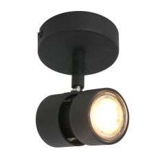 1 light Spot Natasja 7901ZW Black including GU10 light source