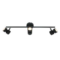 3 light Ceiling spotlight Natasja 7903ZW Black Including light sources