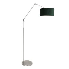 Floor lamp Prestige Chic 7395ST+K1068VS Steel-Velvet Green