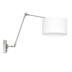 Wall lamp Prestige Chic 7396ST+K7396QS Steel-White Linen