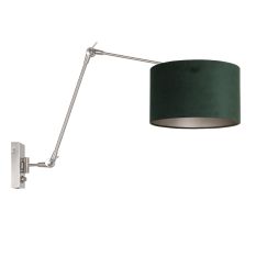 Wandlamp Prestige Chic 7396ST+K7396VS Staal-Fluweel Groen