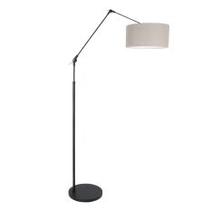 Floor lamp Prestige Chic 7395ZW+K1068RS Black-Grey Linen