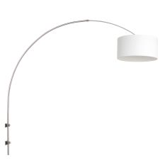Wall lamp Sparkled Light 1481ST+K1068QS Steel-White Linen