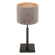 Table lamp Stang 3084ZW+K3084GS Black-Velvet Zinc Taupe