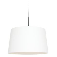 Hanging lamp Sparkled Light 3602ZW+K1001QS Black-White Linen