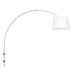 Wall lamp Sparkled Light 1481ST+K1001QS Steel-White Linen
