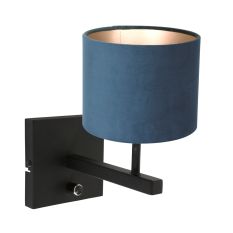 Wall lamp Stang 3085ZW+K3084ZS Black-Velvet Blue