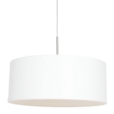 Hanging lamp Sparkled Light 3602ST+K1066QS Steel-White Linen