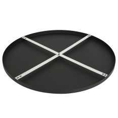 Ceiling plate 700x25 black