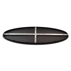 Oval ceiling plate I15428S Black 120 x 40 x 3 cm with hanging bracket