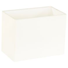 Rectangular lampshade K14722S 14*24*18 white linen shade