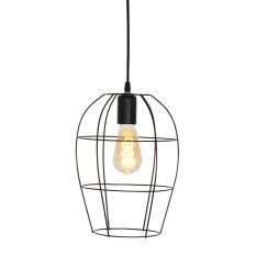 Hanglamp Minimalics 2705ZW Zwart – Stijlvol open design met E27 fitting