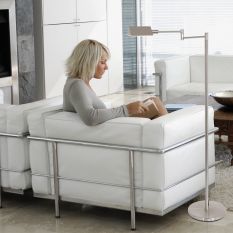 Vloerlamp Retina 3083ST Staal in hoogte verstelbaar