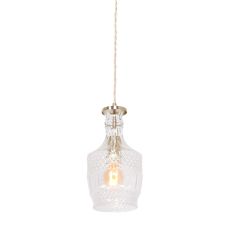 Hanglamp Grazio Glass 3494ME Messing met E14 fitting