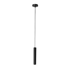 Hanglamp DownLume 4215ZW – Slanke zwarte blikvanger met gouden detail
