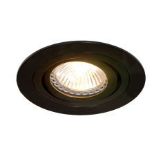 Inbouwspot Pelite spot 7304ZW Zwart Ø10 cm