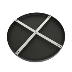 Ronde plafondplaat I15300S Zwart Ø50 x 2,5 cm met ophangbeugel