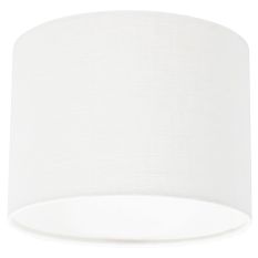 Wit grof Linnen Lampenkap K3084QS Ø 20cm met E27 support