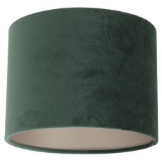 Groen velours lampenkap K3084VS ⌀20cm met E27 support.