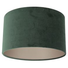 Groen velours lampenkap K7396VS ⌀30cm met E27 support.