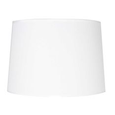 Wit grof linnen lampenkap K7661QS rond 40cm