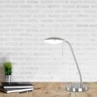 Staalkleurige tafellamp Biron 1315ST met draai dimmer - Staal - Elektronica, Glas, Metaal - Steinhauer (foto 10)