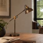 Tafellamp Nove 1321BR met E27 fitting en kap 18cm