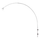 Staalkleurige boog wandlamp Sparkled Light 1481ST zonder kap - Staal - Elektronica, Kunststof, Metaal - Steinhauer