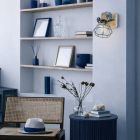 Grijze wandlamp / spot Geurnesey 1578GR met E27 fitting - Beuken, Grijs - Hout, Metaal - Steinhauer (foto 5)
