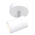 Witte 1-lichts spot Upround 2486W inclusief lichtbron - Wit - Elektronica, Kunststof, Metaal - Steinhauer