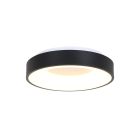 Plafondlamp Ringlede 2562ZW zwarte LED lamp Ø38 cm - Wit, Zwart - Elektronica, Kunststof, Metaal - Steinhauer (foto 2)
