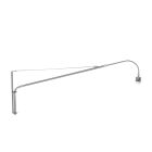 Staalkleurige wandlamp Elegant Classy 2574ST zonder kap met E27 fitting - Staal - Elektronica, Kunststof, Metaal - Steinhauer