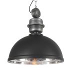 Zwart chromen hanglamp Gaeve 2661ZW Ø50cm E27 fitting - Chroom, Zwart - Elektronica, Kunststof, Metaal - Steinhauer