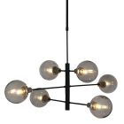 Hanglamp Constellation 2709ZW Zwart draaibaar E14 fitting - Zwart - Elektronica, Glas, Metaal - Steinhauer