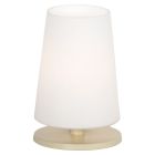 Table lamp Ancilla 3101CR cream touch on/off with opal white glass