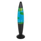 Lavalamp Volcan 3116ZW staal met groen blauwe vloeistof