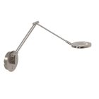 Wandlamp Soleil 3259ST Staal met verstelbare arm - Staal - Elektronica, Glas, Metaal - Steinhauer