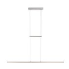 Hanglamp Profilo 3317ST Staal 115cm breed 1700 lumen - Staal - Elektronica, Kunststof, Metaal - Steinhauer