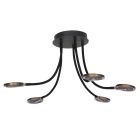 Plafondlamp Turound 3376ZW Zwart - Zwart - Elektronica, Glas, Metaal - Steinhauer
