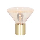 Tafellamp Ambiance 3401ME – messing lamp met amber glas - Messing - Elektronica, Glas, Metaal - Steinhauer