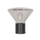Tafellamp Ambiance 3401ZW Zwart - Zwart - Elektronica, Glas, Metaal - Steinhauer