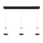 Hanglamp Piola 3501ZW Zwart 3 lichts - Zwart - Elektronica, Kunststof, Metaal - Steinhauer