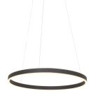 Hanglamp Ringlux 3502ZW zwarte LED ringlamp Ø 60 cm - Zwart - Elektronica, Kunststof, Metaal - Steinhauer