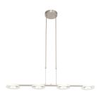 Hanglamp Turound 3512ST Staal 4-lichts - Staal - Elektronica, Glas, Metaal - Steinhauer