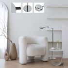 Soleil 3515CH floor lamp – rechargeable LED design in chrome